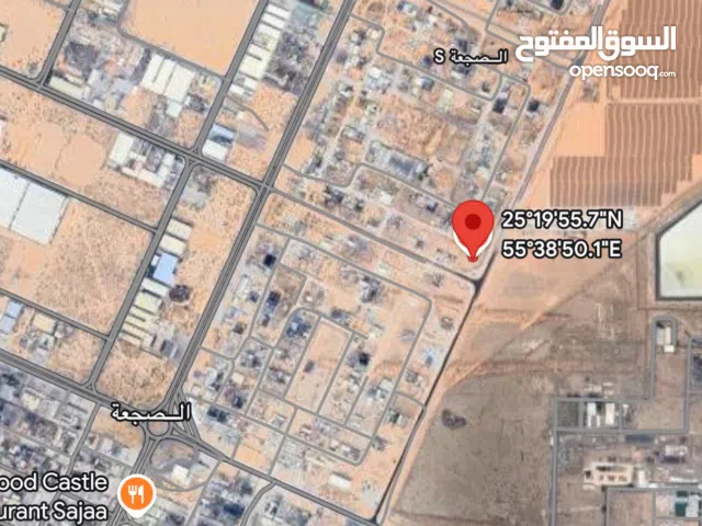 للإيجار أرض  خاليه صناعيه الصجعه 17،500 قدم شارع 55 موقع مميز امامي تجاري وخلفي صناعي