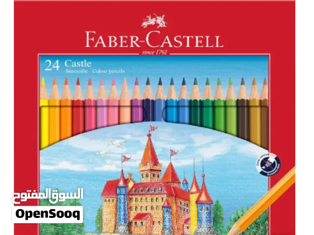 طقم فابر كاستيل ملون 24 لون – استخدام للرسم والتلوين