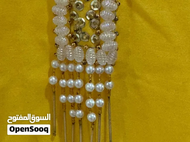 ثوب مصري تطريز يدوي خرز قماش قطني لون اصفر.. مستعمل مره حالة ممتازة كالجديد .