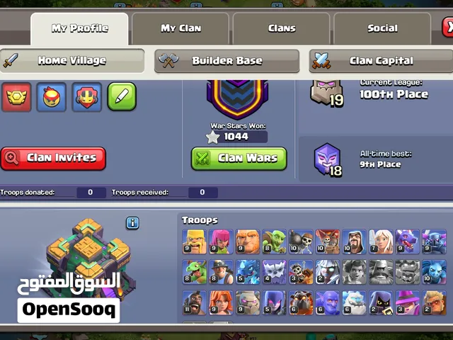 th14 clash of clans account for sale