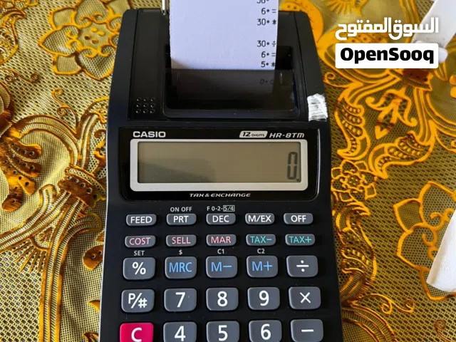 كاسيو آلة حاسبة للطباعة الرقمية بشاشة سعة 12 رقماً طراز HR-8TM-BK أسود