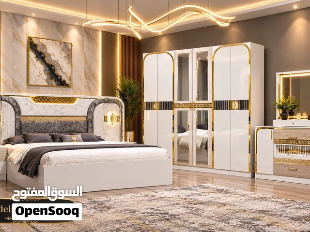 طقم غرفة نوم 6 قطع مع مراتب طبية BED ROOM SET 6 PCS WITH MEDICAL MATTRESSS