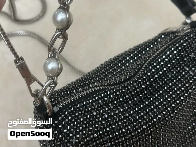 Small hand rhinestones bag , party, shiny , women