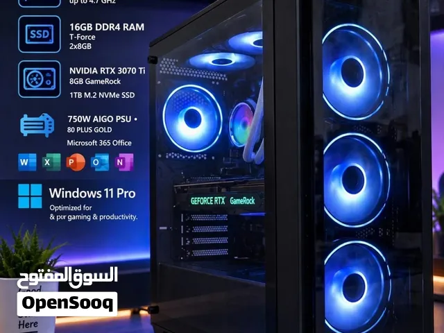 GAMING PC i5~14400F 14 GEN WITH LIQUID COOLER / RTX3070TI / RAM 16GB /SSD ~ NVme 1tb / PSU 750w