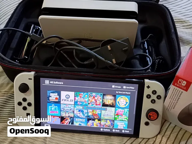 Nintendo switch oled with 20 games