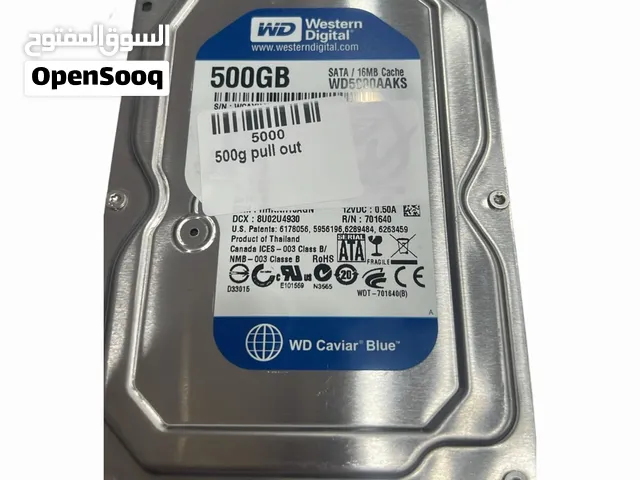 هارد ديسك WD Caviar Blue 500GB مجدد 7200RPM SATA  Refurbished HDD