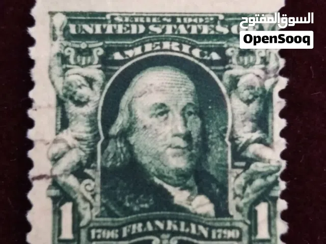 الطابع صورة بنجامين فرانكلين 1902 (Benjamin Franklin