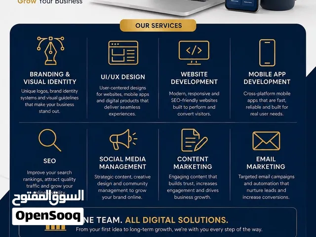 شريكك الرقمي: خدمات رقمية متكاملة لتطوير الأعمال و العلامات التجارية