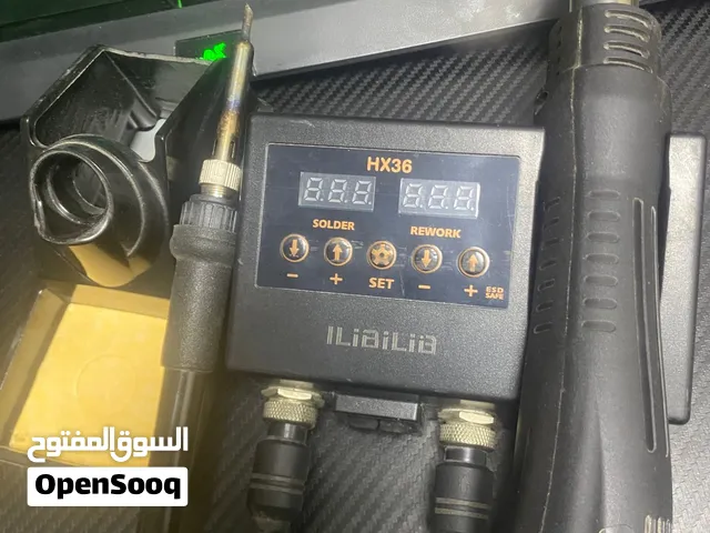 Soldering iron with hot airgun set