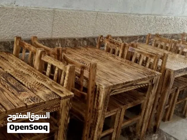 كراسي  قهوة  مطبخ  مطعم  كفيه  جلسات طاولات  حسب الطلب