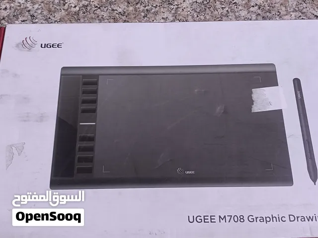 لوح رسم إلكتروني UGEE M708 بحالة جيدة، مناسب للرسم والتصميم الجرافيكي وتعديل الصور والكتابة والتدريس