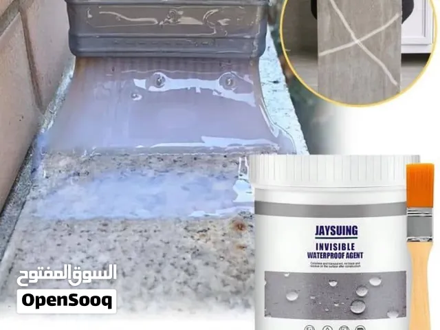 طلاء عازل شفاف 500 جرام للماء والرطوبة ومانع للتسرب للأسطح والأرضيات مناسب لجميع الاستخدامات