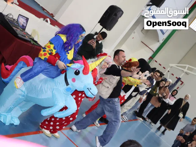 شخصية كرتونية يونيكورن _Unicorn لأعياد الميلاد وحفلات الأطفال