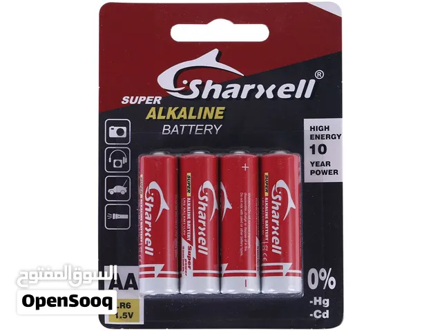 بطاريات Sharxell AA قلوية 4 حبات بالكرت جملة كرتون 768 حبة