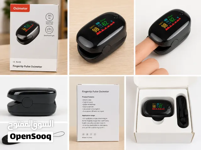 الاسم: جهاز قياس ضغط القلب ولاوكسجين الوصف: جهاز قياس الأكسجين والنبض بالأصبع (Pulse Oximeter) راقب