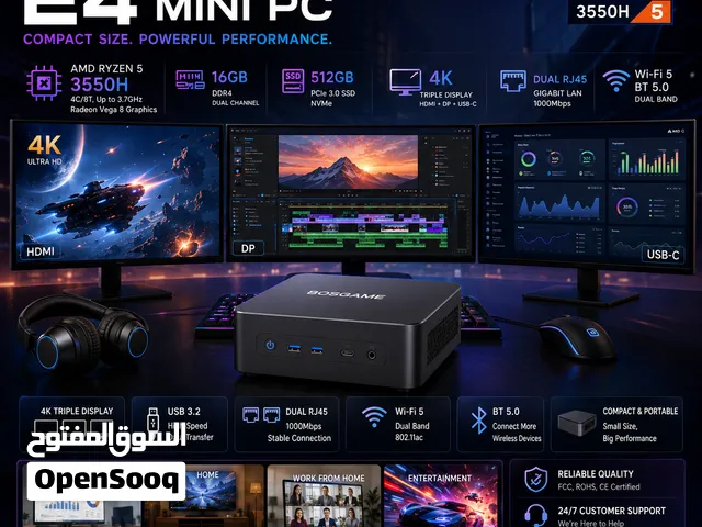DMA Mini Computer - Mini PC Ryzen 5 3550H low Budget, Office, home, DMA --sale 50% off