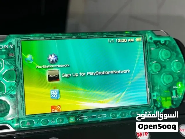 PSP3000 clear green shell(modded)