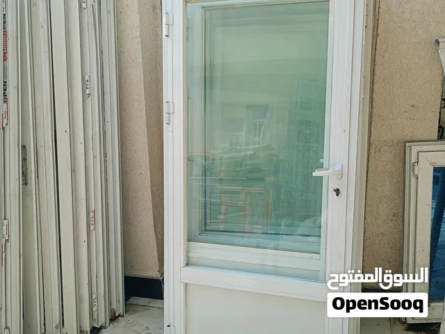 للبيع شبابيك وابواب المنيوم و Pvc وبيبان سلايد وشبابيك واجهات فتح مال جملونات نضافه شرط 92%وجراجيب