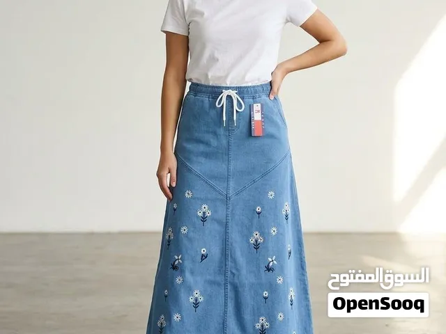 Girls Blue Denim Skirt - Free Size - For Sale