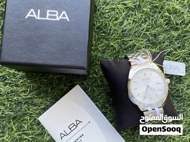 ساعة ALBA (الوجه الأبيض)