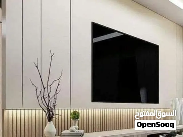 تركيب شيبورد وبديل الخشب ورخام اعمدة بارتيشن بديل الحجر و الاورك وبوكس وحاملات شاشة مع خدمة اضاءة