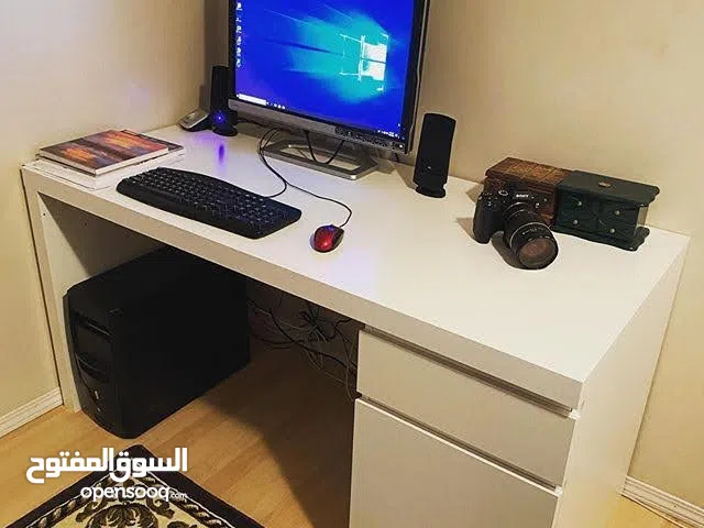 مكتب 120سم عدة الوان شامل التوصيل والتركيب عمان والزرقاء اثاث مكتبي مكتب