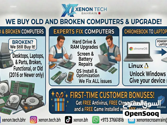 Xenon Tech Bahrain – Computer Repairs, Upgrades & Used Device Buyback