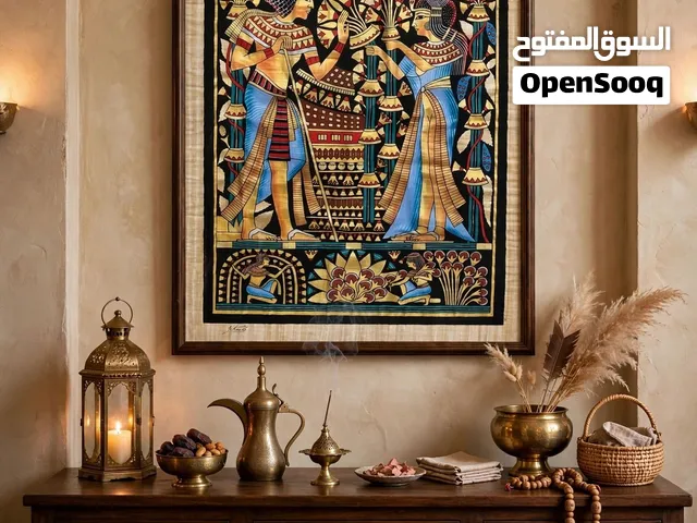 لوحة رسم يدوي مذهبه قديمة جدا