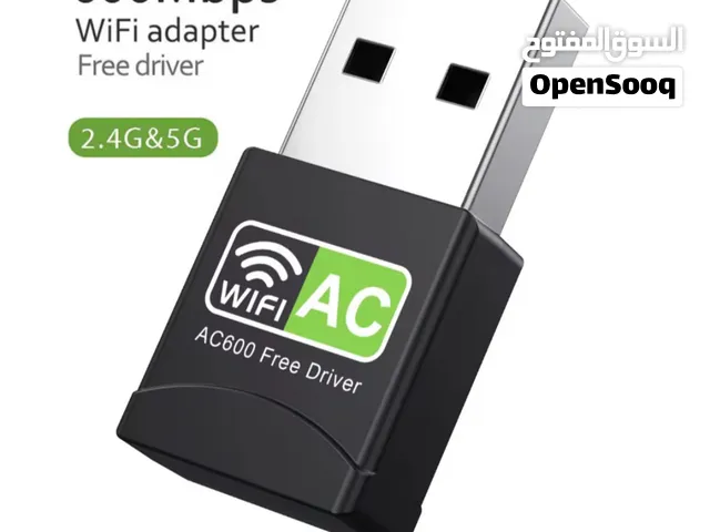 محول شبكة واي فاي عالي السرعة AC600 (دونجل واي فاي) بمنفذ USB WiFi dongle. AC600Mbps high Speed USB