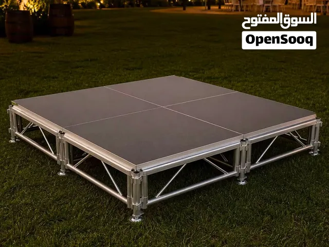 للبيع في دبي – Professional Modular Stage  Like New Modular Aluminum Stage – 21 Panels