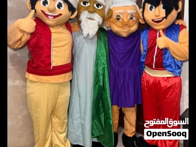 شخصيات كرتونيه للبيع جديد الارتفاع 1.85م جمبع الاشكال