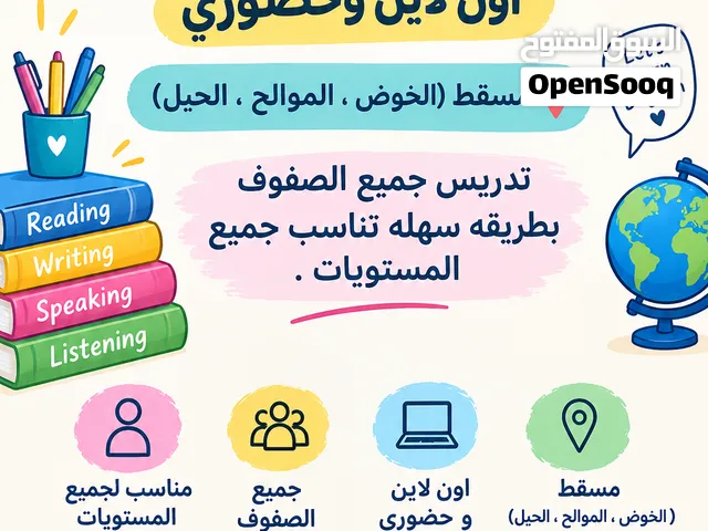 دروس لغه انجليزيه لجميع الصفوص
