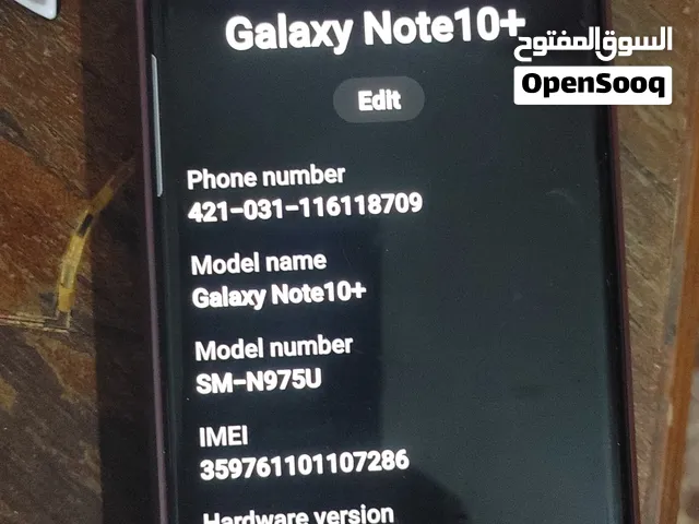 Samsung Galaxy Note 10 Plus 5G 256 GB in Sana'a