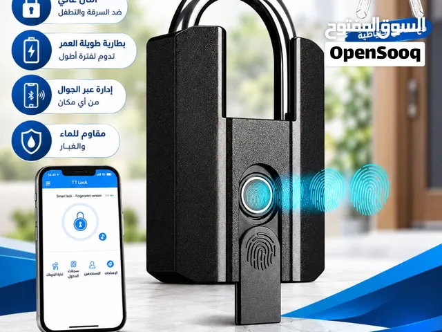 احدث قفل أمان ذكي بالبصمة + تطبيق TTLock عبر الجوال