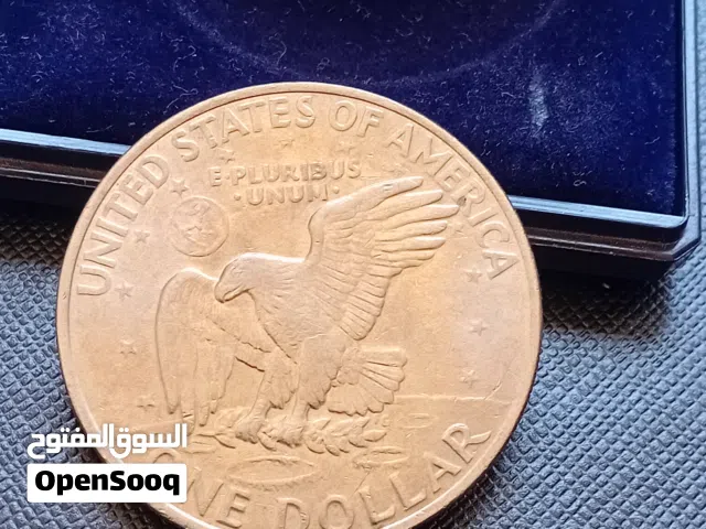 للبيع – عملة أيزنهاور الأمريكية الأصلية (Eisenhower Dollar) سنة 1971 مع الحافظة