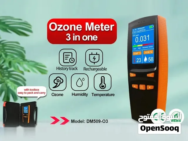 Ozone meter, temperature,humidity level , history track device