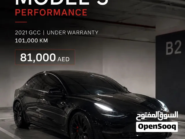 تسلا مودل 3 2021 بيرفورمنس اعلى فئة بحالة ممتازة تحت ضمان الوكالة Tesla model 3 performance 2021