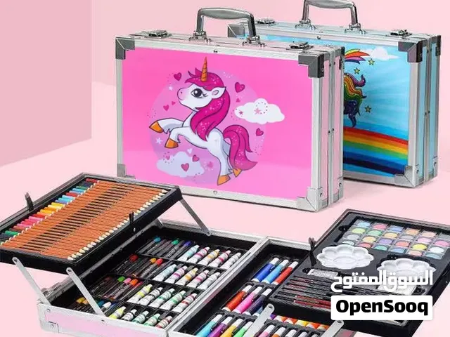 Premium Kids Deluxe Art & Drawing Color Box Set – Portable Aluminum Case