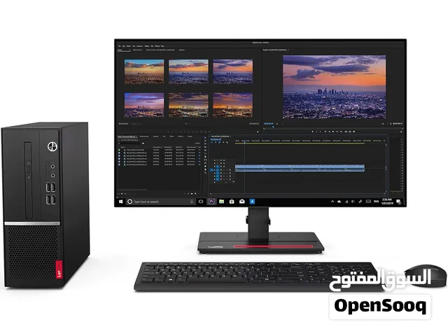 Lenovo Think Center V520 Tower Desktop, Intel 7th Core i3-7100, 8GB Ram, SSD 256GB 500GB HDD, DVD