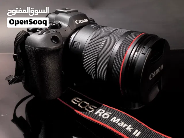 كاميرا كانون  R6 Mii فل فريم جديد تم الشراء من 6شهور تقريبا مع كامل الملحقات ومع الكرتون .