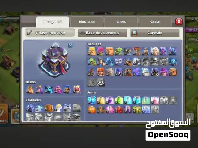 Th17 lvl 148  كلاش اوف كلانس للبيع