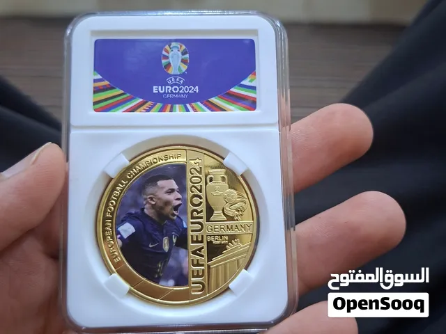 GOLD M BAPPE COIN  EURO 2024