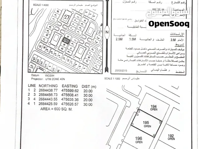 صحار عوتب الجديده ملاصقه منزل وقريبه من مسجد ومحلات تجاريه في بدايه المخطط بسعر مميز- انا المالك
