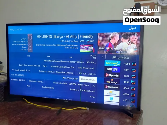 شاشة Samsung 40 T5300 Full HD بحالة ممتازة، تعمل بكفاءة وجاهزة للاستخدام، ومعها الكرتونة الأصلية.