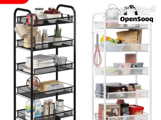 5 TIER ROLLING STORAGE CART.