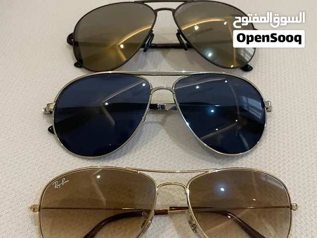 3 used sets of original brand sunglasses