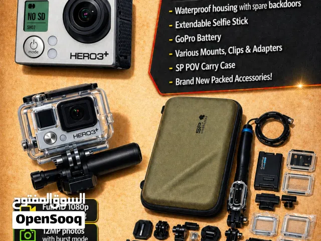GoPro HERO3+ Black Edition – Full Bundle – Excellent Condition