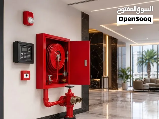أنظمة مكافحة الحريق والأمن والسلامة  توريد وتركيب وصيانة  طفايات الحريق  إنذار الحريق  مضخات الح