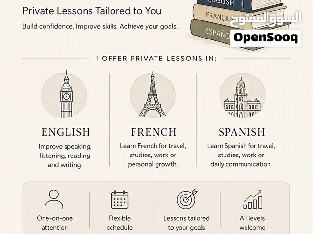 تعليم لغات. learning languages
