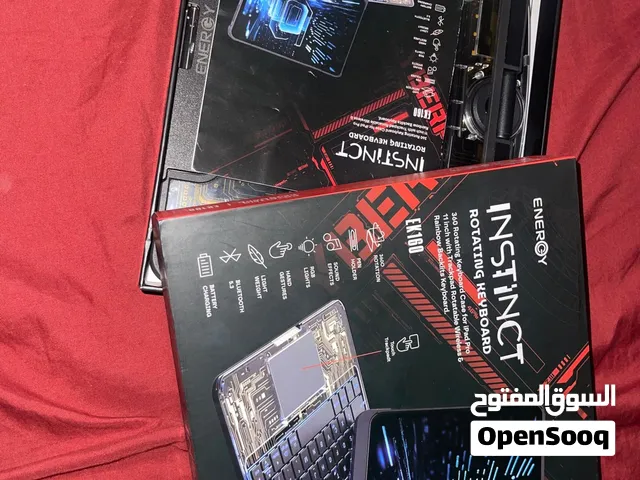 كفر مع كيبورد وتراك باد للآيباد 11 إنش ENERGY INSTINCT EK160 يدور 360 وإضاءة RGB